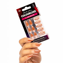 Load image into Gallery viewer, Artistic Nail Design, Press On Tip Extensions, Mocha Mirror , Short Almond