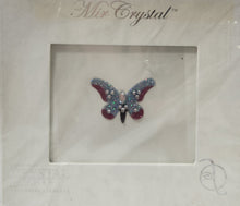 Load image into Gallery viewer, SWAROVSKI CRYSTALS - KISSES BLUE/PINK BUTTERFLY