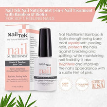 Load image into Gallery viewer, Nail Tek Nail Nutritionist Bamboo &amp; Biotin Treatment 14ml
