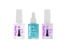 Load image into Gallery viewer, Nail Tek Nail Rescue For Weak Severely Damaged Nails 3pc Kit
