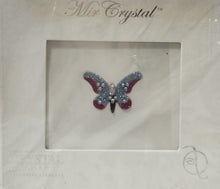 Load image into Gallery viewer, SWAROVSKI CRYSTALS - KISSES BLUE/PINK BUTTERFLY

