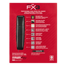 Load image into Gallery viewer, BaByliss PRO FX3 Foil Shaver Black
