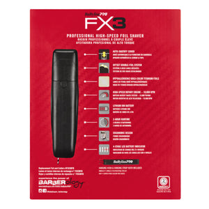 BaByliss PRO FX3 Foil Shaver Black