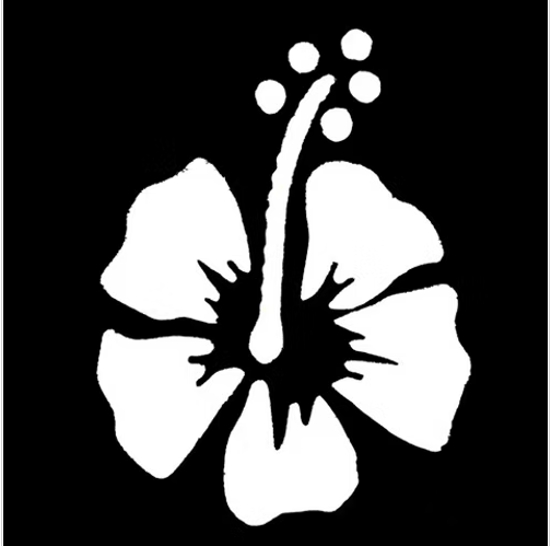 Q-Voe Hibiscus Stencil - 12 pack