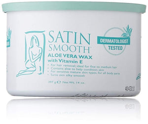 Satin Smooth Aloe Vera Strip Wax with Vitamin E 397g