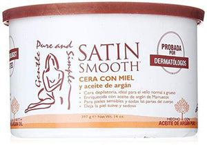 Satin Smooth Honey Strip Wax with Argan Oil 397g