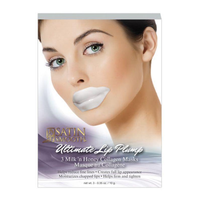 Satin Smooth Ultimate Lip Plum Collagen Mask 3 pack