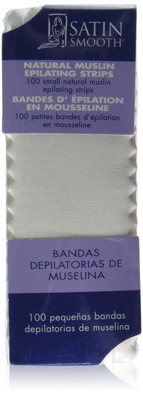 Satin Smooth Small Muslin Epilating Strips 100 pack