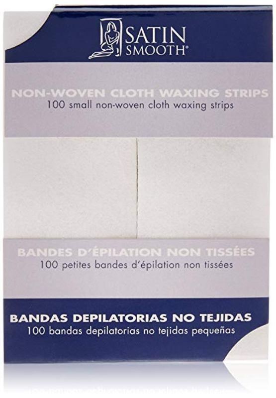 Satin Smooth Small Non-Woven Cloth Waxing Strips 100	pack