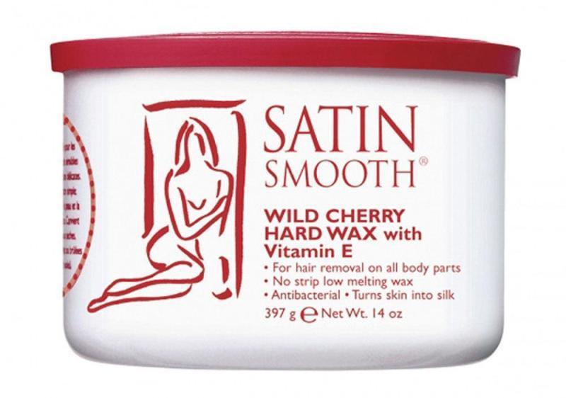 Satin Smooth Wild Cherry Hard Wax with Vitamin E 397g