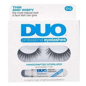 DUO Thin and Wispy Eyelashes D12 - WITHOUT GLUE