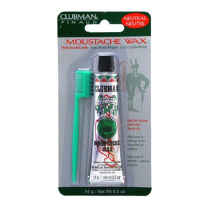 Clubman Pinaud Moustache Wax Hang Pack - Neutral 14g